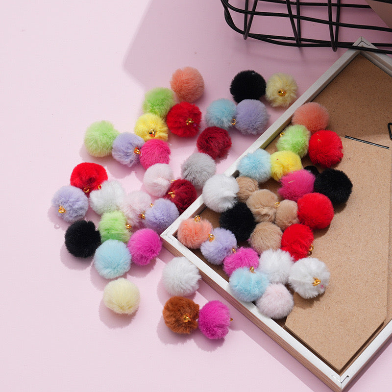 FS1364- 16Mm Plush Charms Furry Pendants