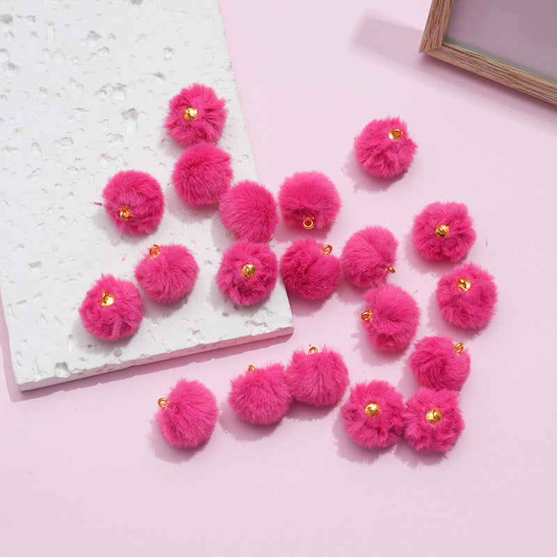 FS1364- 16Mm Plush Charms Furry Pendants