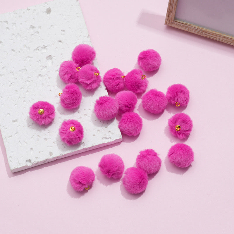 FS1364- 16Mm Plush Charms Furry Pendants