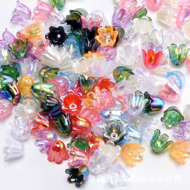 FS2408- 8*10MM Size Clear Valley Of Lilly Flower For Making Car Hanger