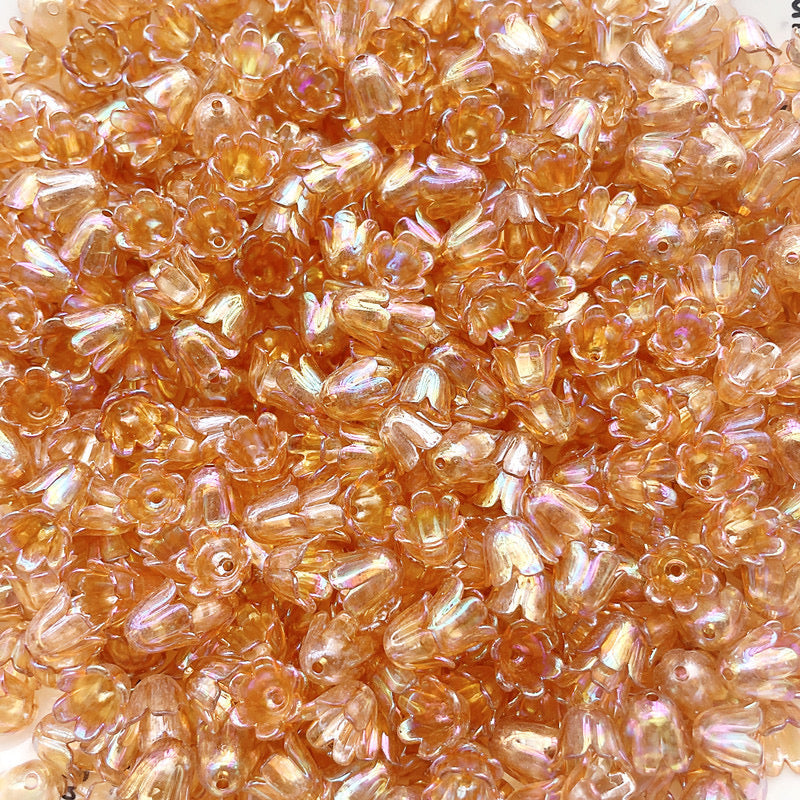 FS2408- 8*10MM Size Clear Valley Of Lilly Flower For Making Car Hanger