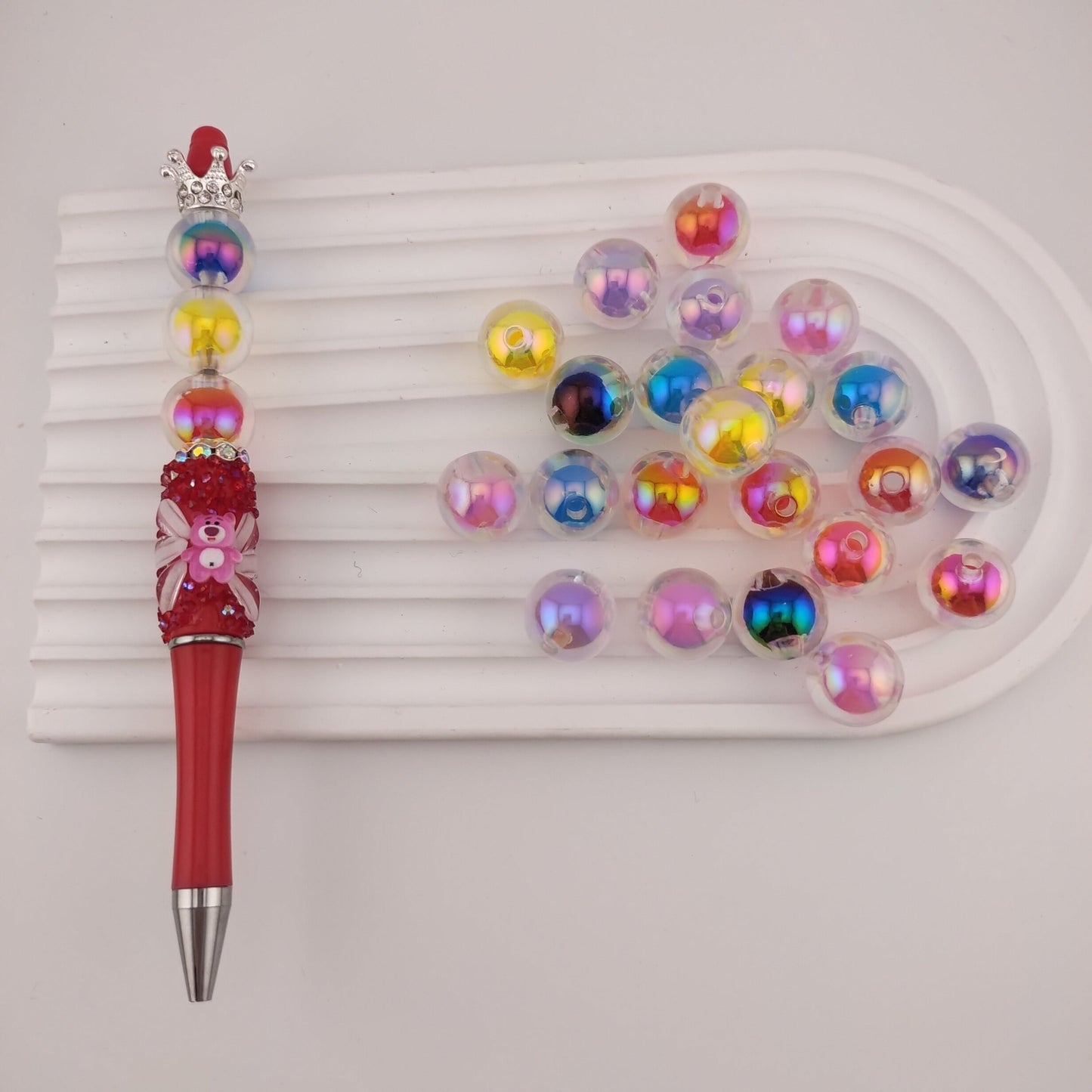 FS0589- 16mm UV Beads In Beads (Beads Inside Beads)