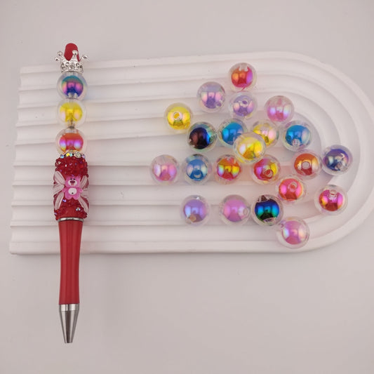 FS0589- 16mm UV  Beads In Beads (Beads Inside Beads)