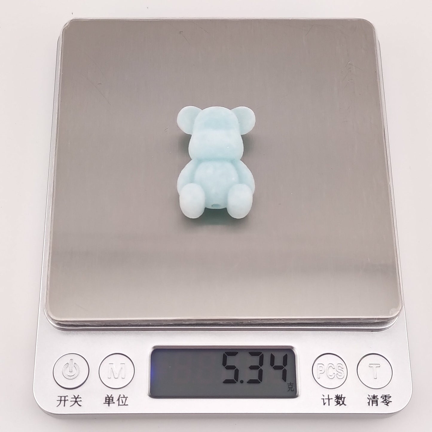 FS0557- 23MM Mixed Color Flocked Bear ShapeBeads Fit For Beadable Pens