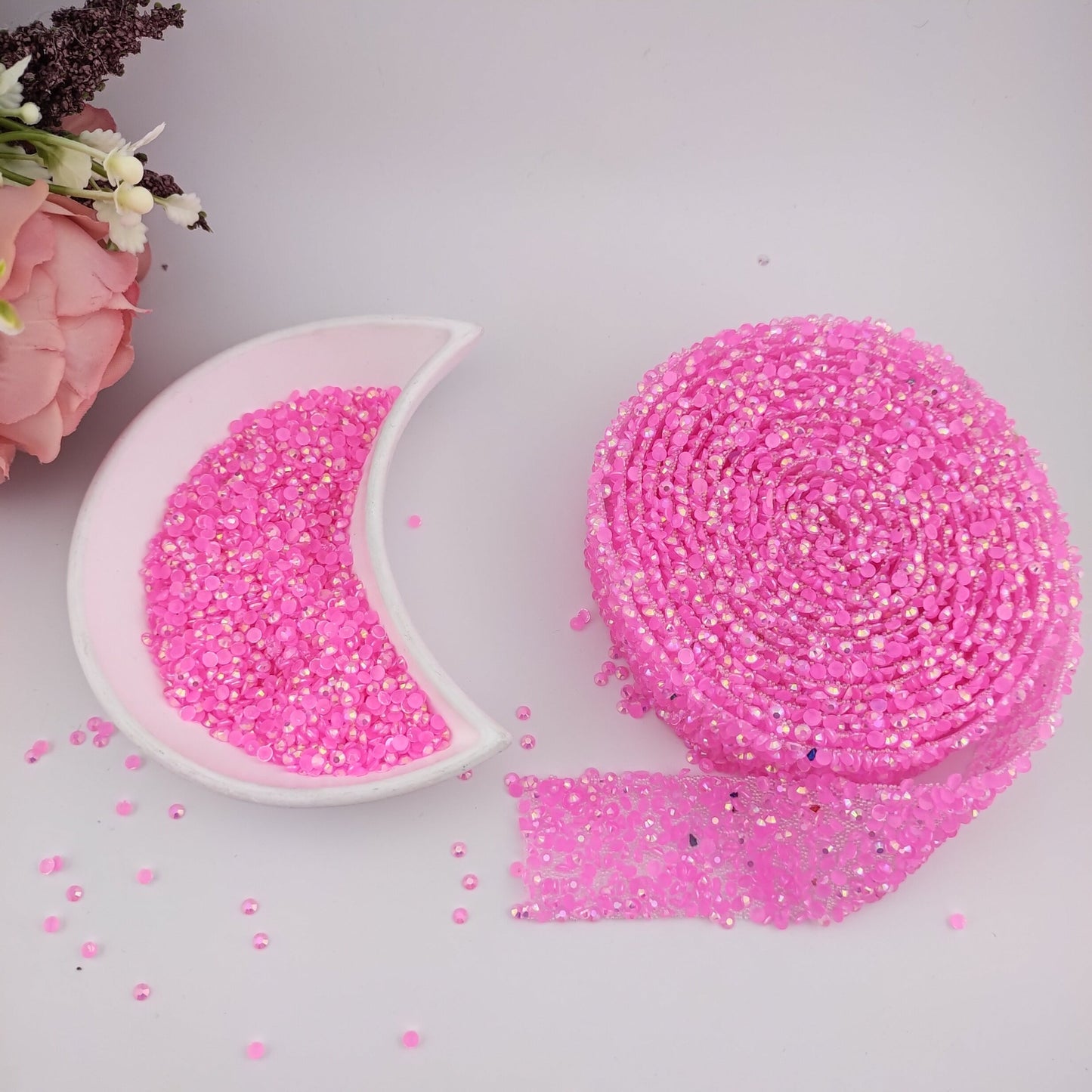 FS1352- 3mm Non Hotfix Jelly Rhinestones Sugar Diamonds For Making Fancy Pens Or Fancy Beads