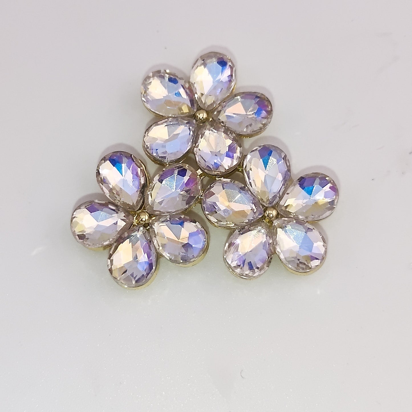 FS0653- 34mm Five - petal Flower (Small Flower) Alloy Patch 34mm