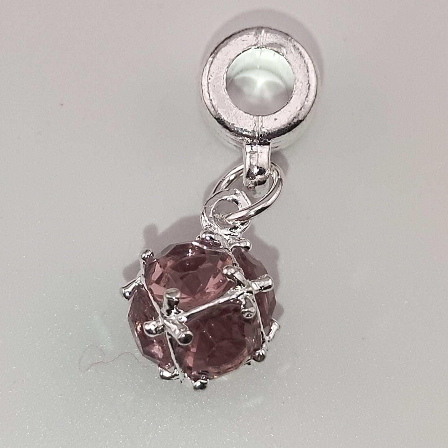 FS1093- 27Mm Round Crystal Spacers Charms Round Crystal Pendant Spacers