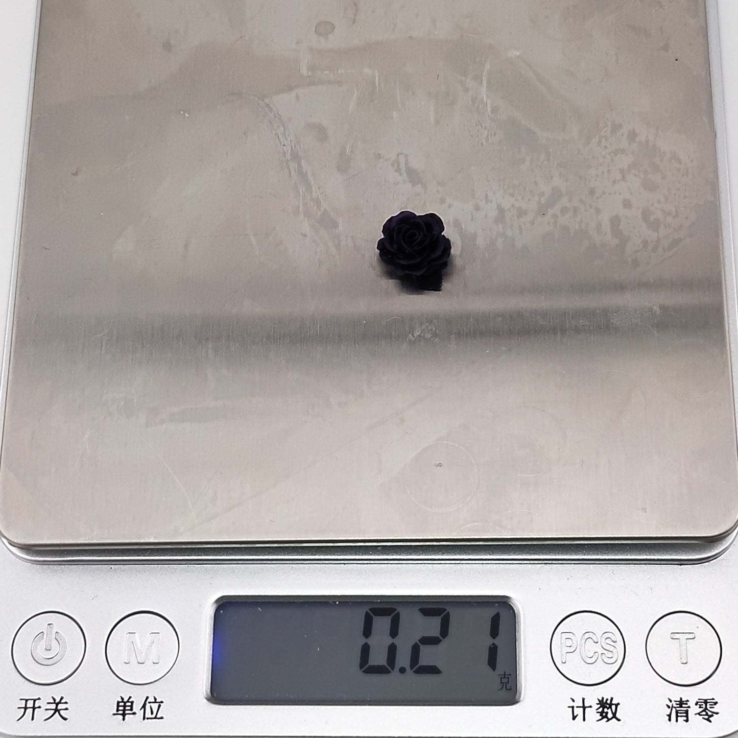 FS0967- 10MM Dark Purple Rose Nail Resin Charms For Making Fancy Beads Or Fancy Pens