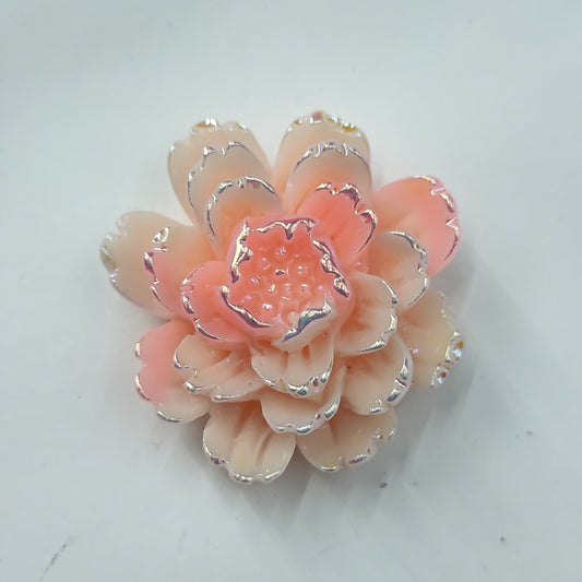 FS0309- 24MM Plastic Flower Charms Accessories For Making Fancy Beads
