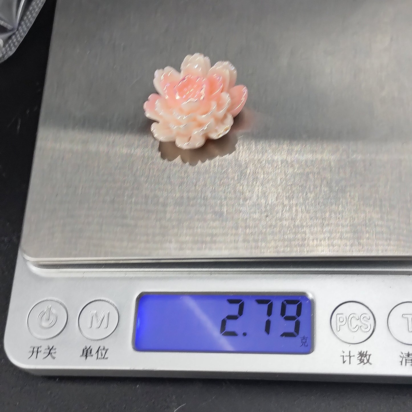 FS0309- 24MM Plastic Flower Charms Accessories For Making Fancy Beads