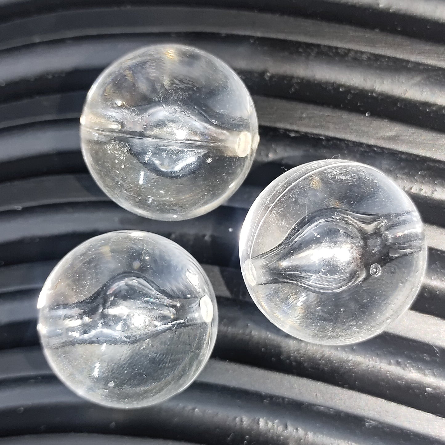 FS0833-22MM Clear Round Based Beads Fit For Beadable Pens