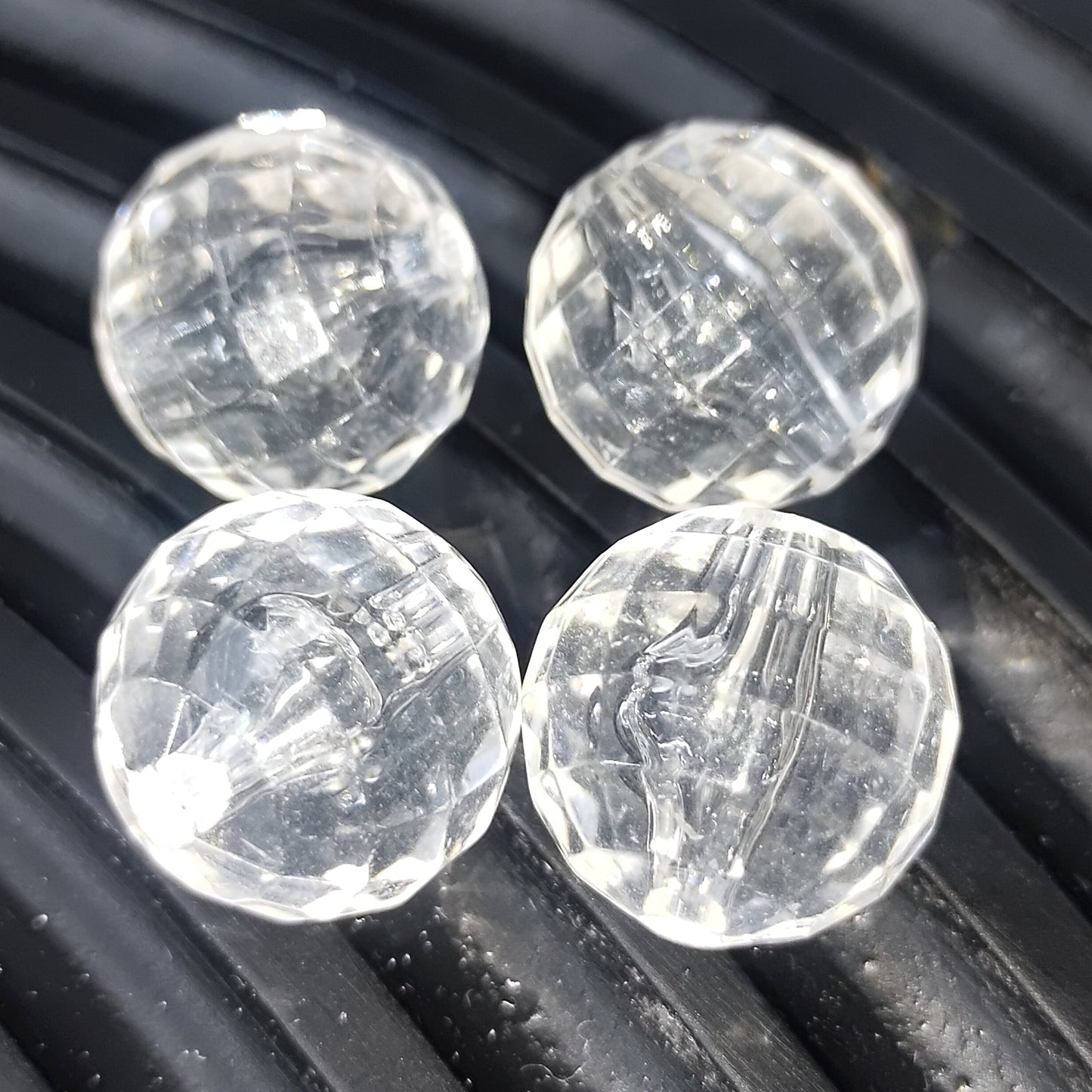 FS0829-16MM Disco Clear Disco Based Beads Fit For Beadable Pens