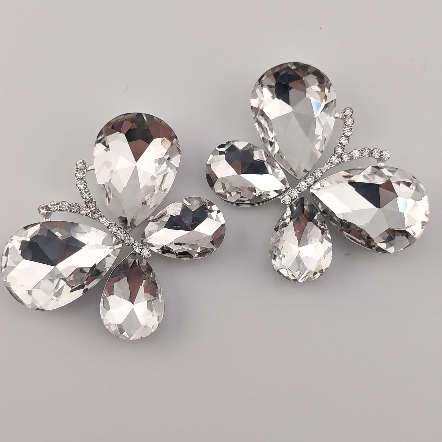 FS0302- 34MM Diamond Butterfly Charms Accessories For Making Fancy Beads