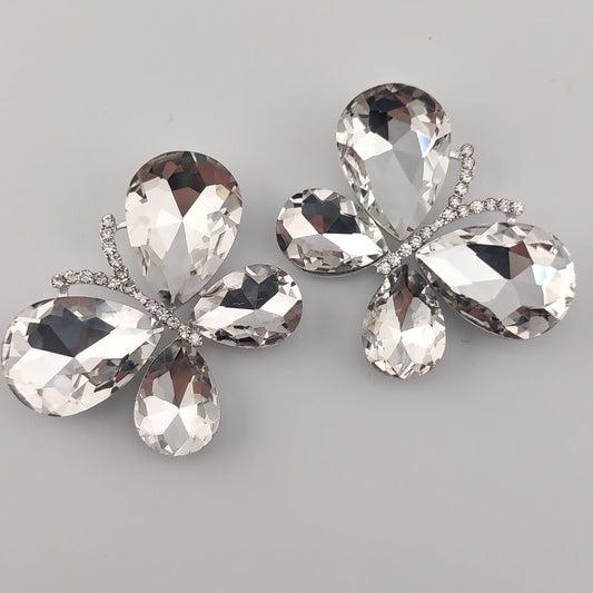 FS0302- 34MM Diamond Butterfly Charms Accessories For Making Fancy Beads