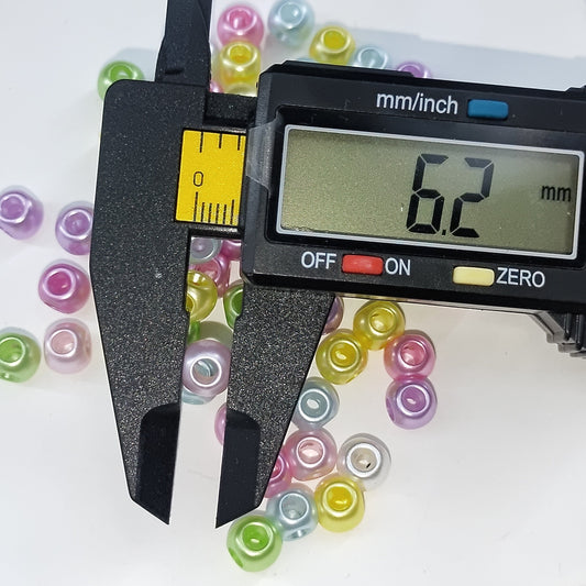 FS1557-Mixed Color Pearl Looking 4 Hole Acrylic beads Fit For Beadable Pens