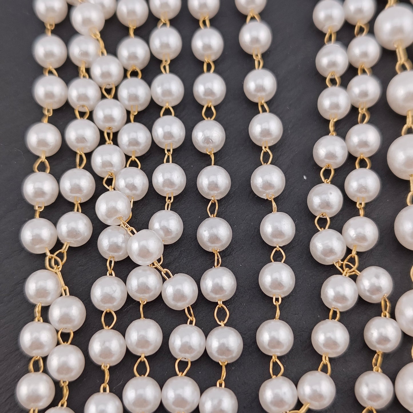FS2087- 5 Meter 4mm 6mm 8mm Pearl Chain FS2087 FS2088 FS2089