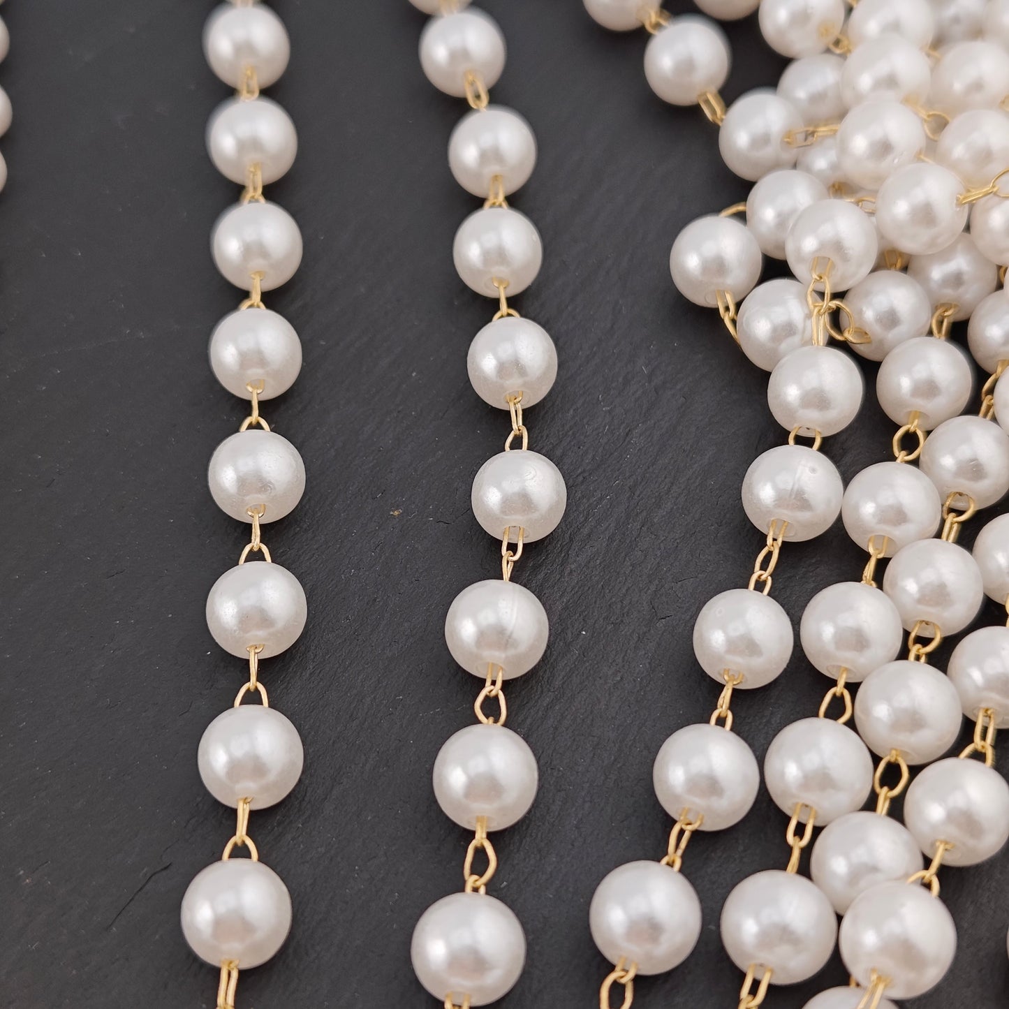 FS2087- 5 Meter 4mm 6mm 8mm Pearl Chain FS2087 FS2088 FS2089