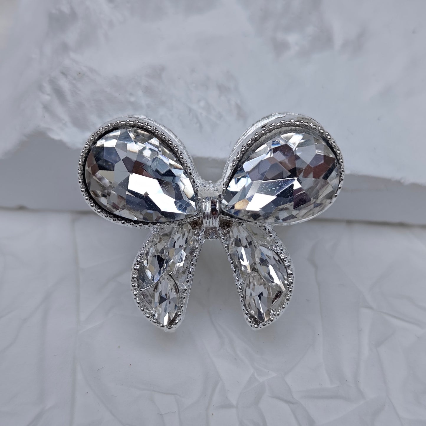 FS4517- 26*31mm Bows Crystal Diamonds Metal Beads Fit For Beadable Pens