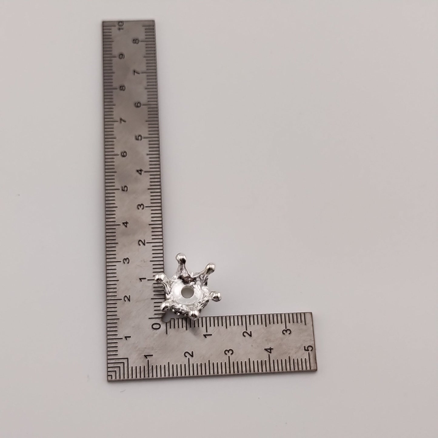 FS1114-15MM Sliver Crown Spacer Fit For Beadspen Beads