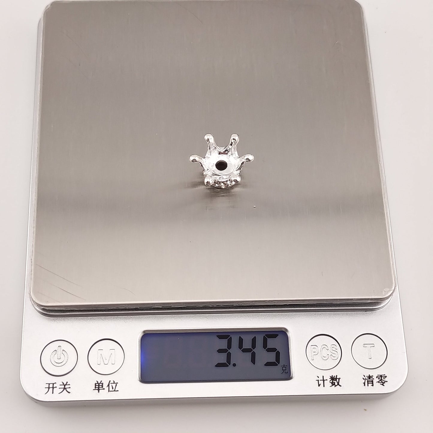 FS1114-15MM Sliver Crown Spacer Fit For Beadspen Beads