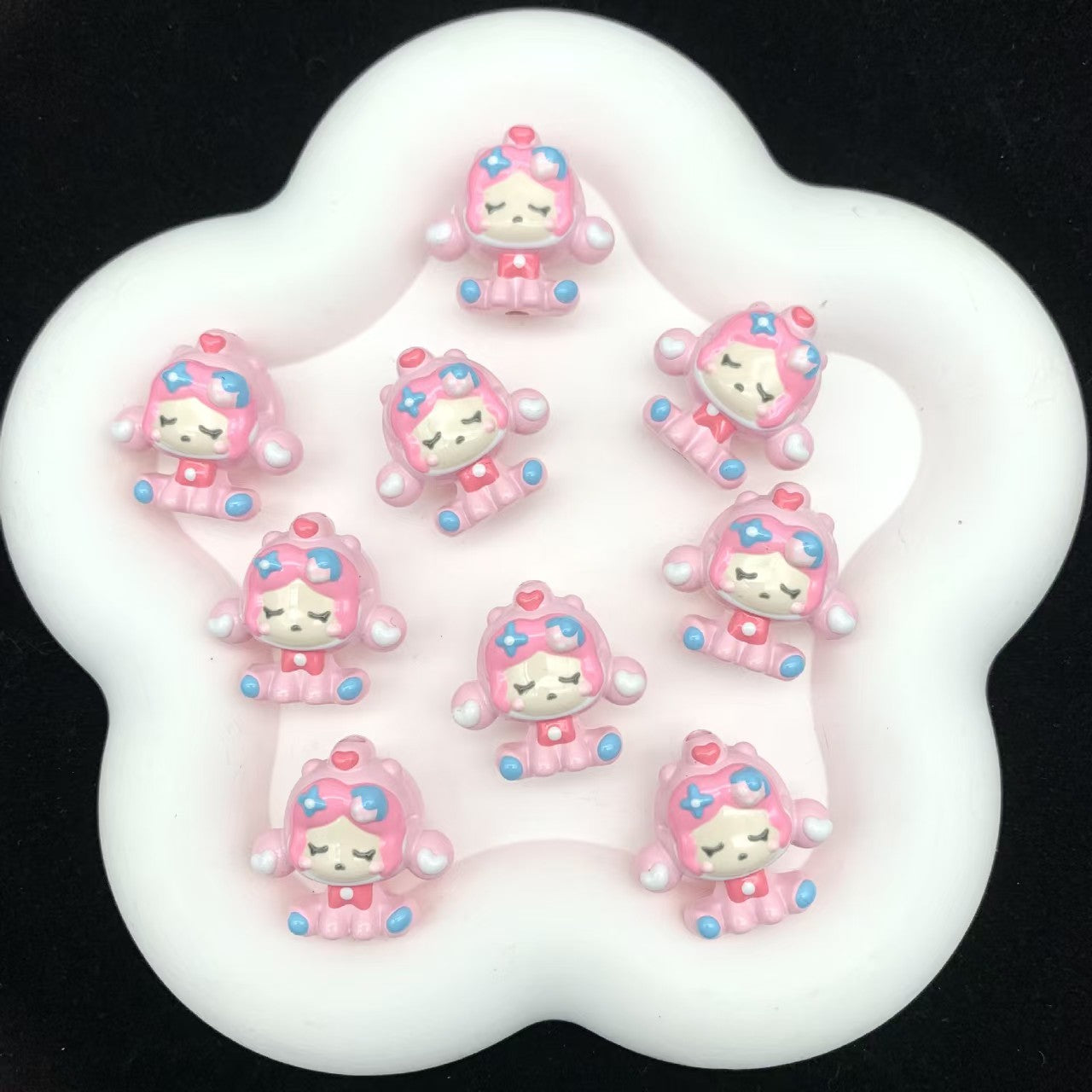 FS5037- 25*26*18Mm Sp Three - Dimensional Hand - Painted Beads