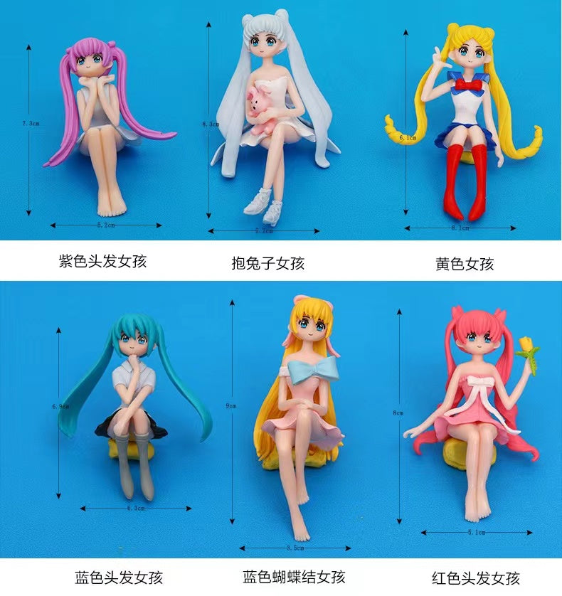 FS0861- 6Pieces / Set Sailor Moon Pen Topper