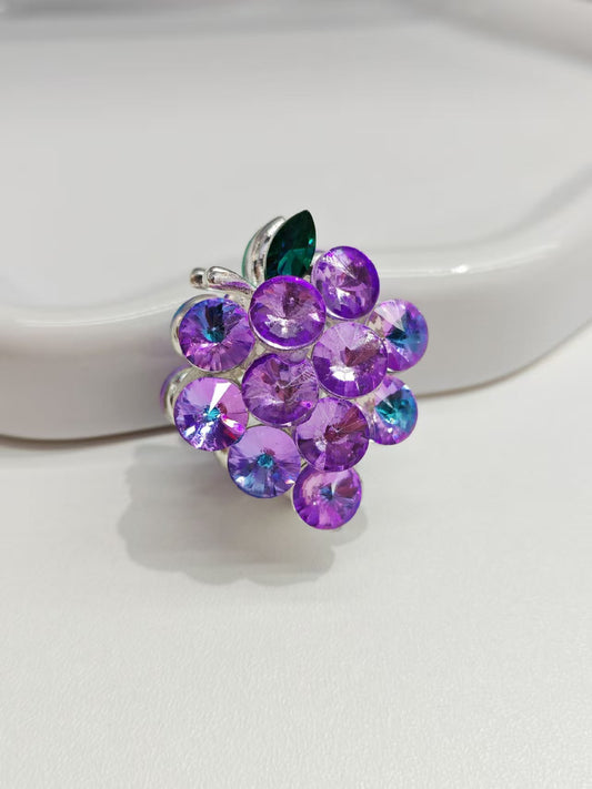 FS5281- 34*30mm Grape Diamonds Metal Beads Fit For Pen