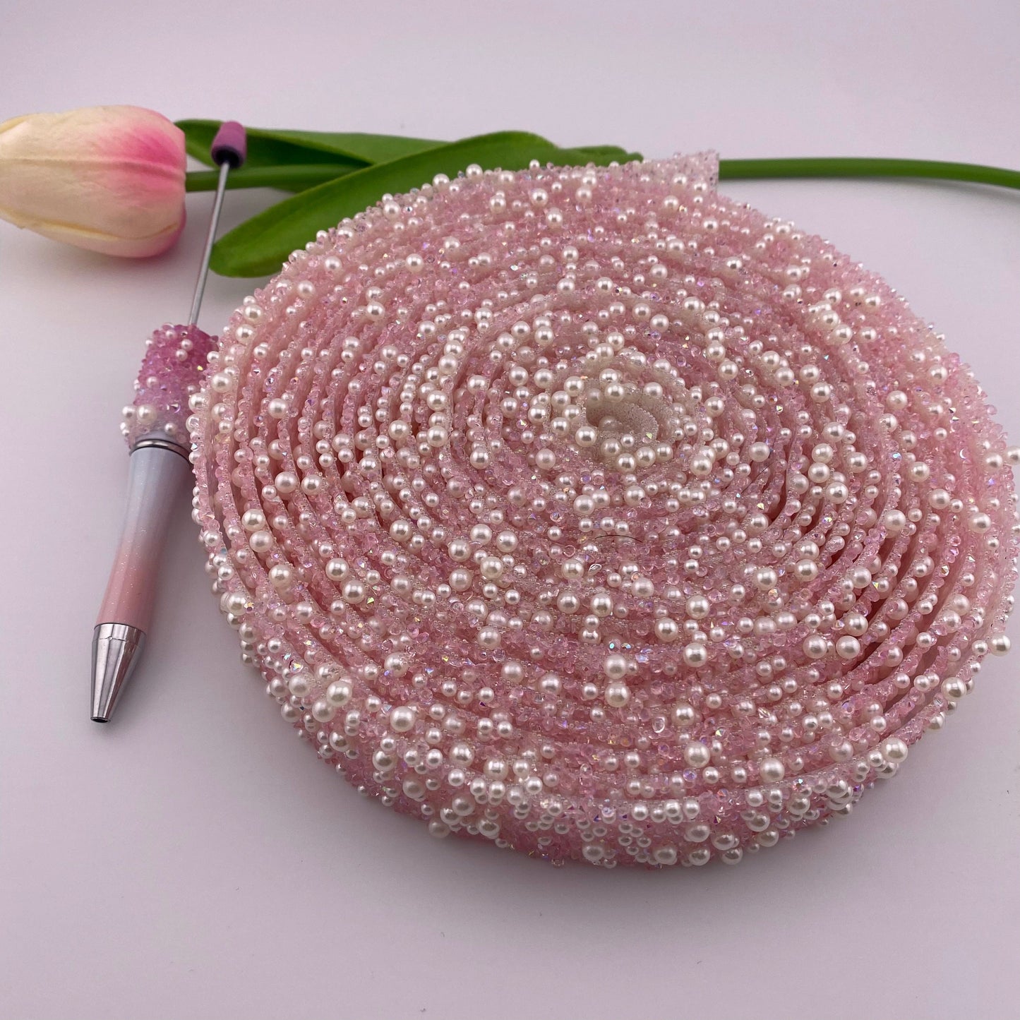 FS1636-2.7cm Width Diamonds with Pearl Pen Wraps