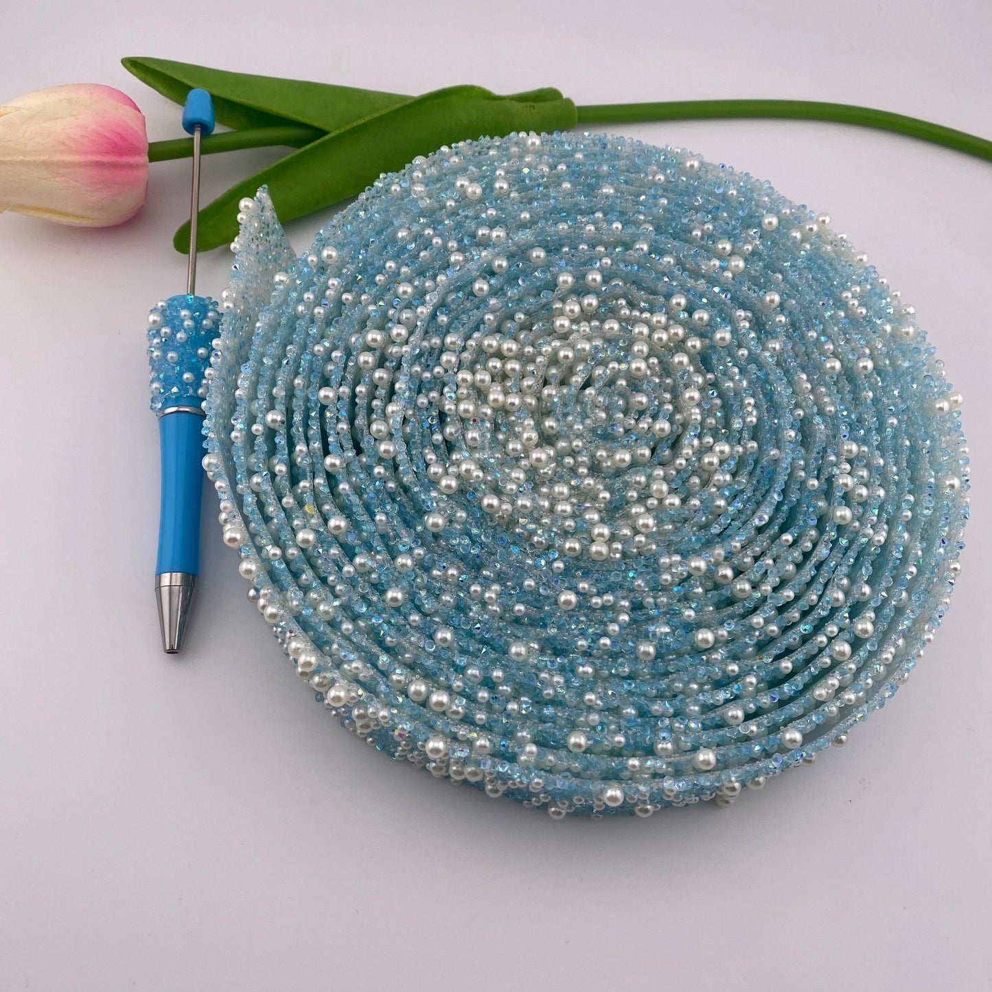 FS1636-2.7cm Width Diamonds with Pearl Pen Wraps