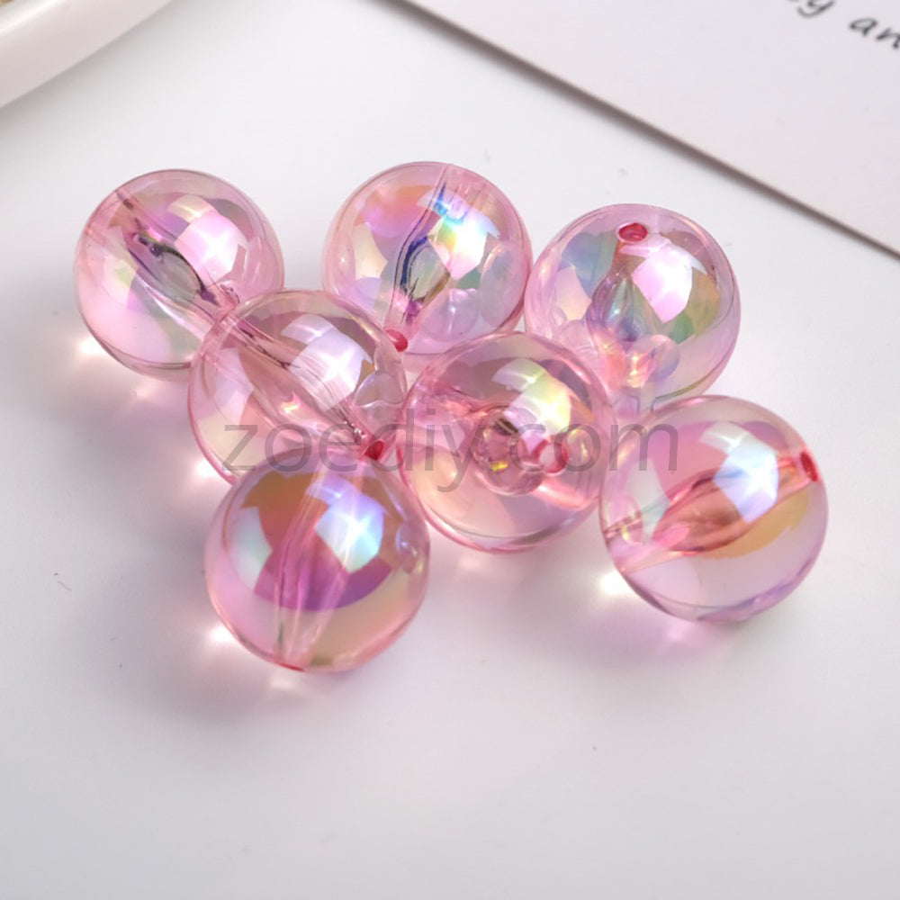 FS4635- 20mm Translucent Base Beads In Mixed Colors