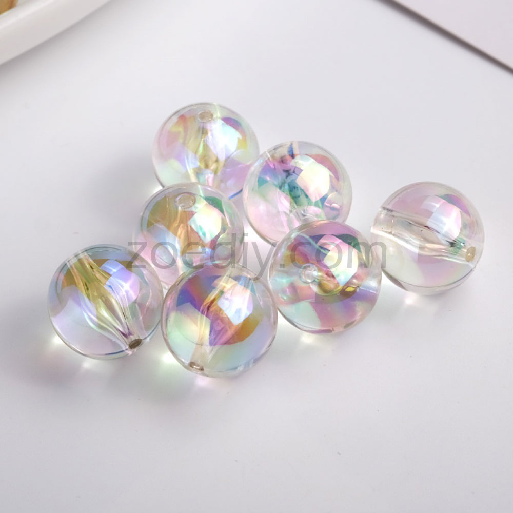 FS4635- 20mm Translucent Base Beads In Mixed Colors