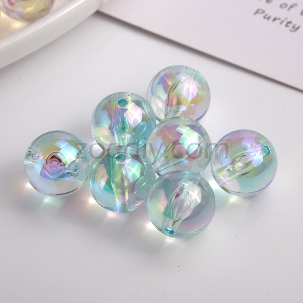 FS4635- 20mm Translucent Base Beads In Mixed Colors