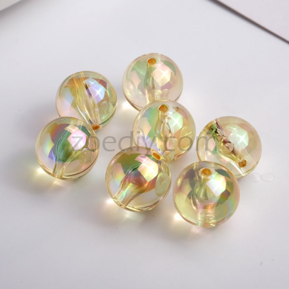 FS4635- 20mm Translucent Base Beads In Mixed Colors