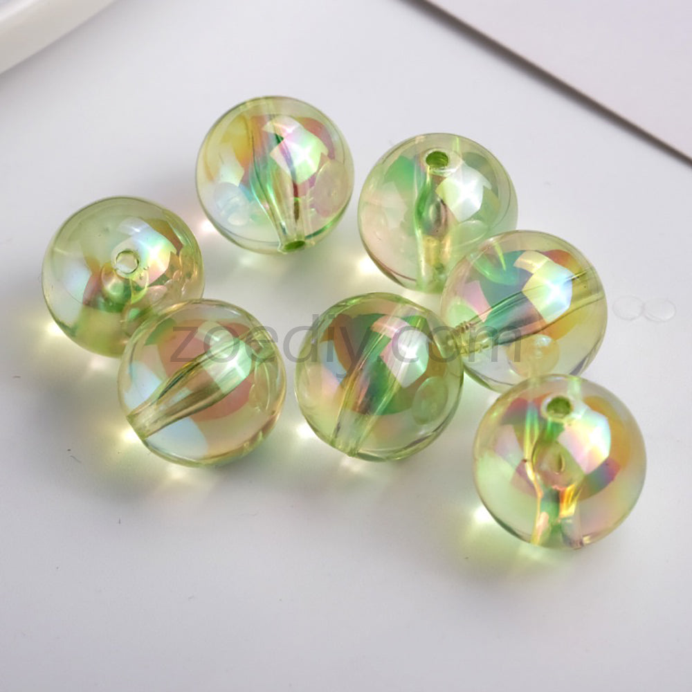 FS4635- 20mm Translucent Base Beads In Mixed Colors