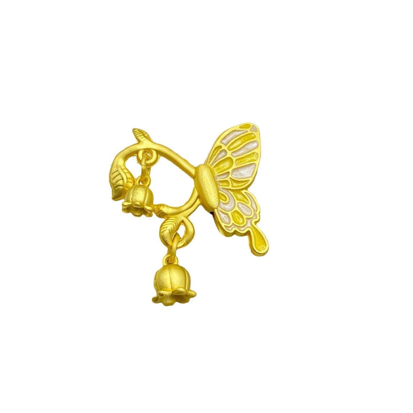 FS3090- Butterfly with Lily of the valley Alloy Beads for Making Keychain