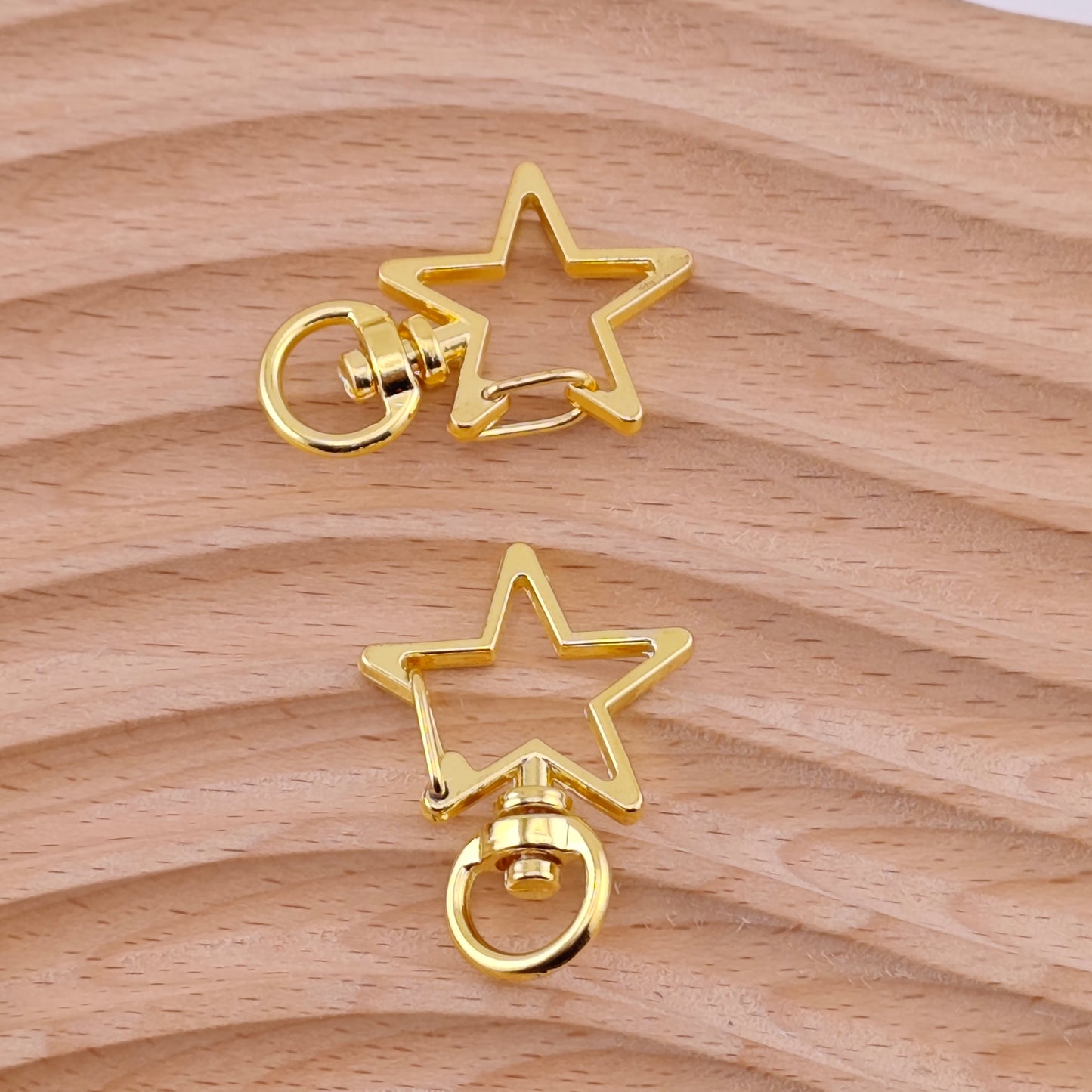 FS1572- 34*24mm Star Keychain Ring For Making KeyChain