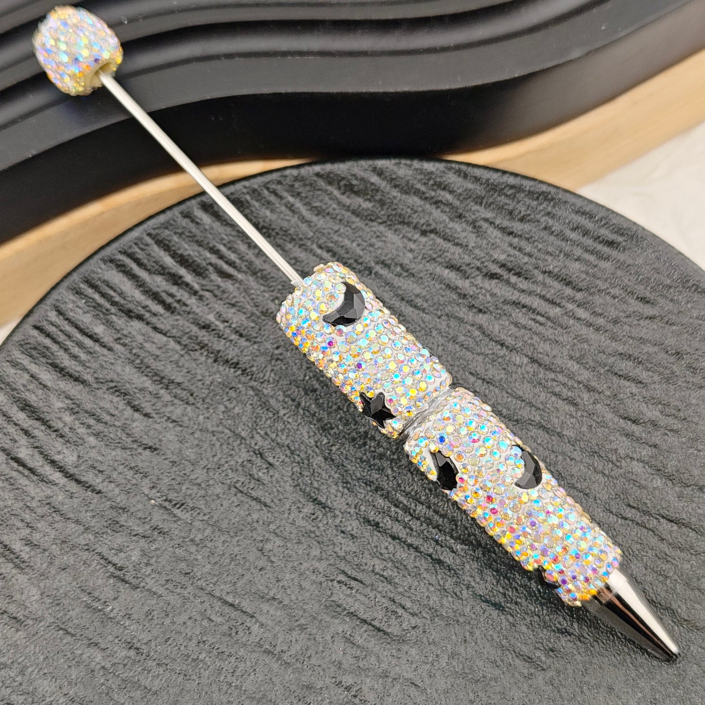 FS2878- Crystal Star and Moon Full Diamonds Fancy Pens