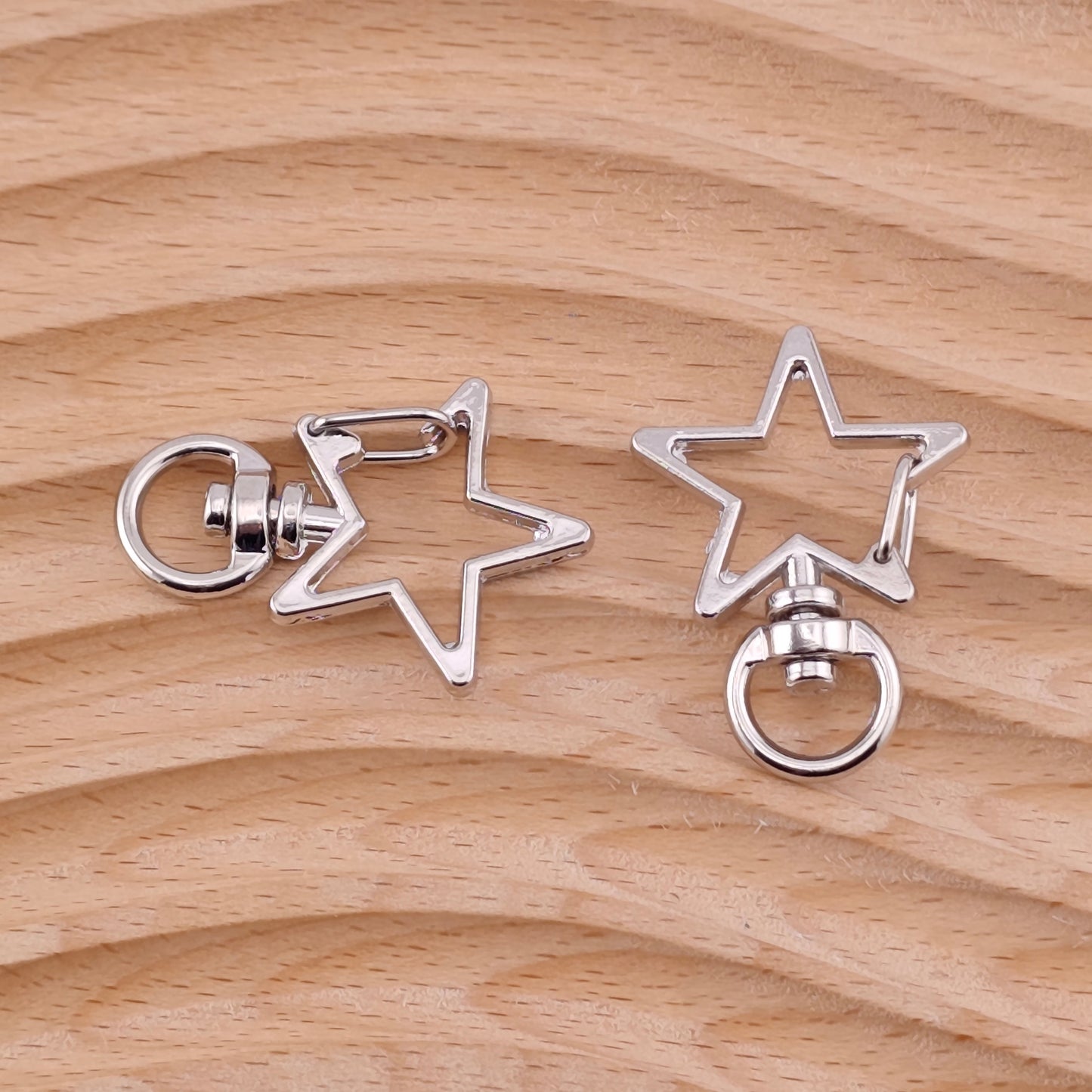 FS1572- 34*24mm Star Keychain Ring For Making KeyChain