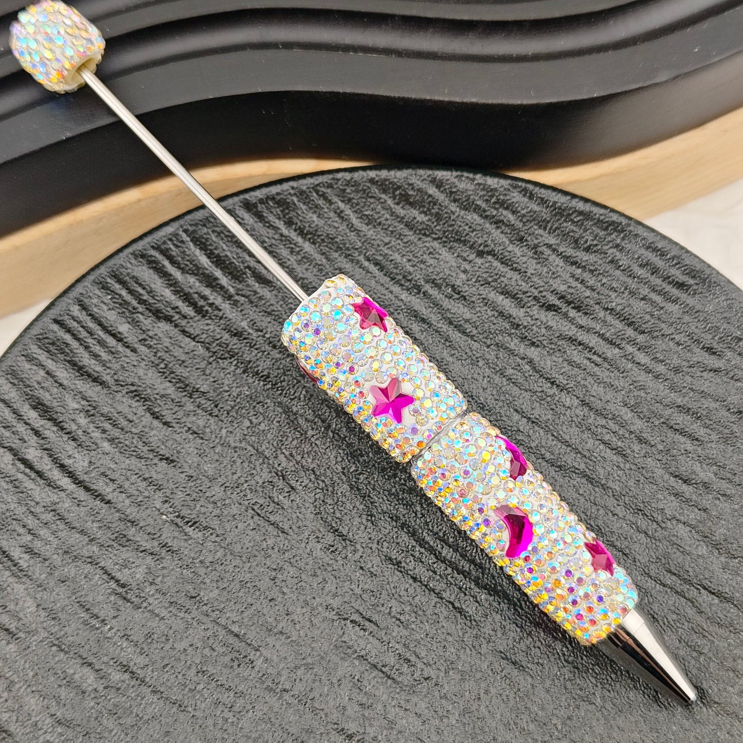 FS2878- Crystal Star and Moon Full Diamonds Fancy Pens