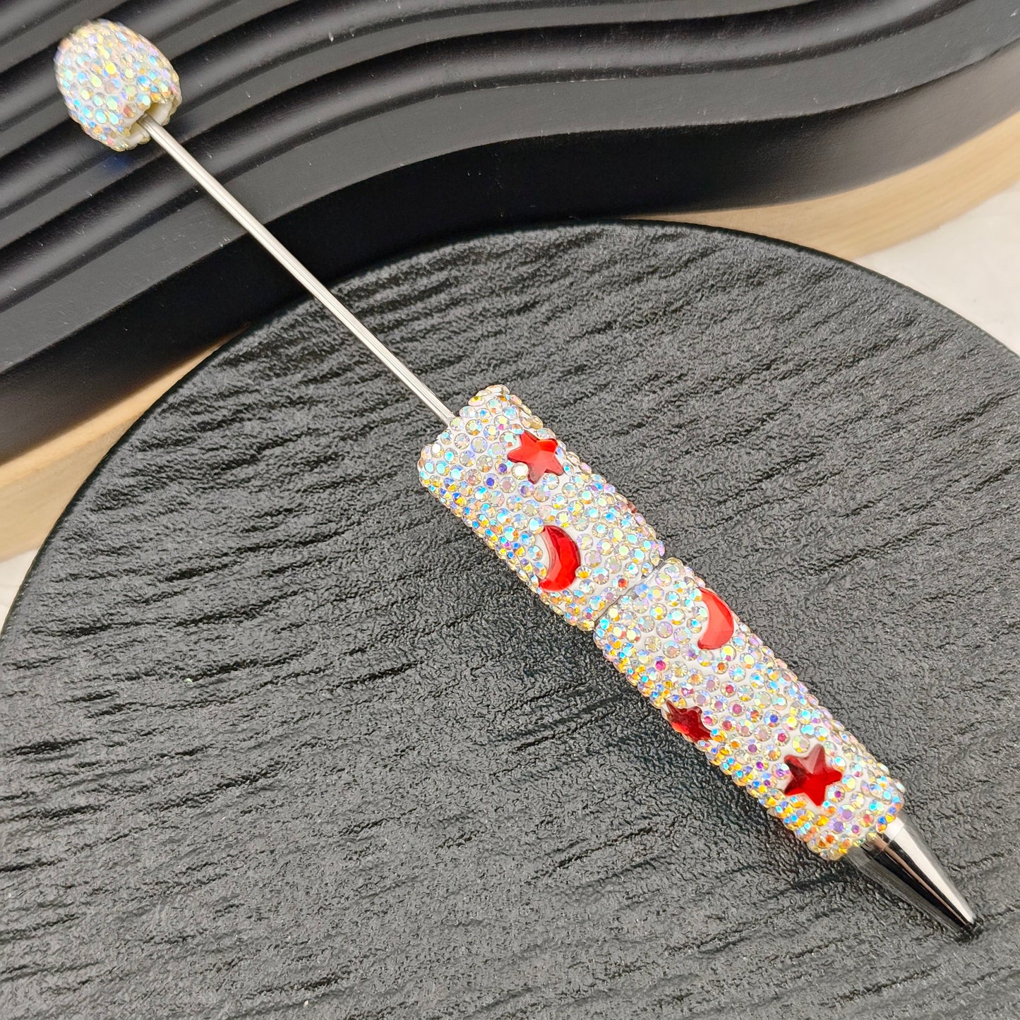 FS2878- Crystal Star and Moon Full Diamonds Fancy Pens