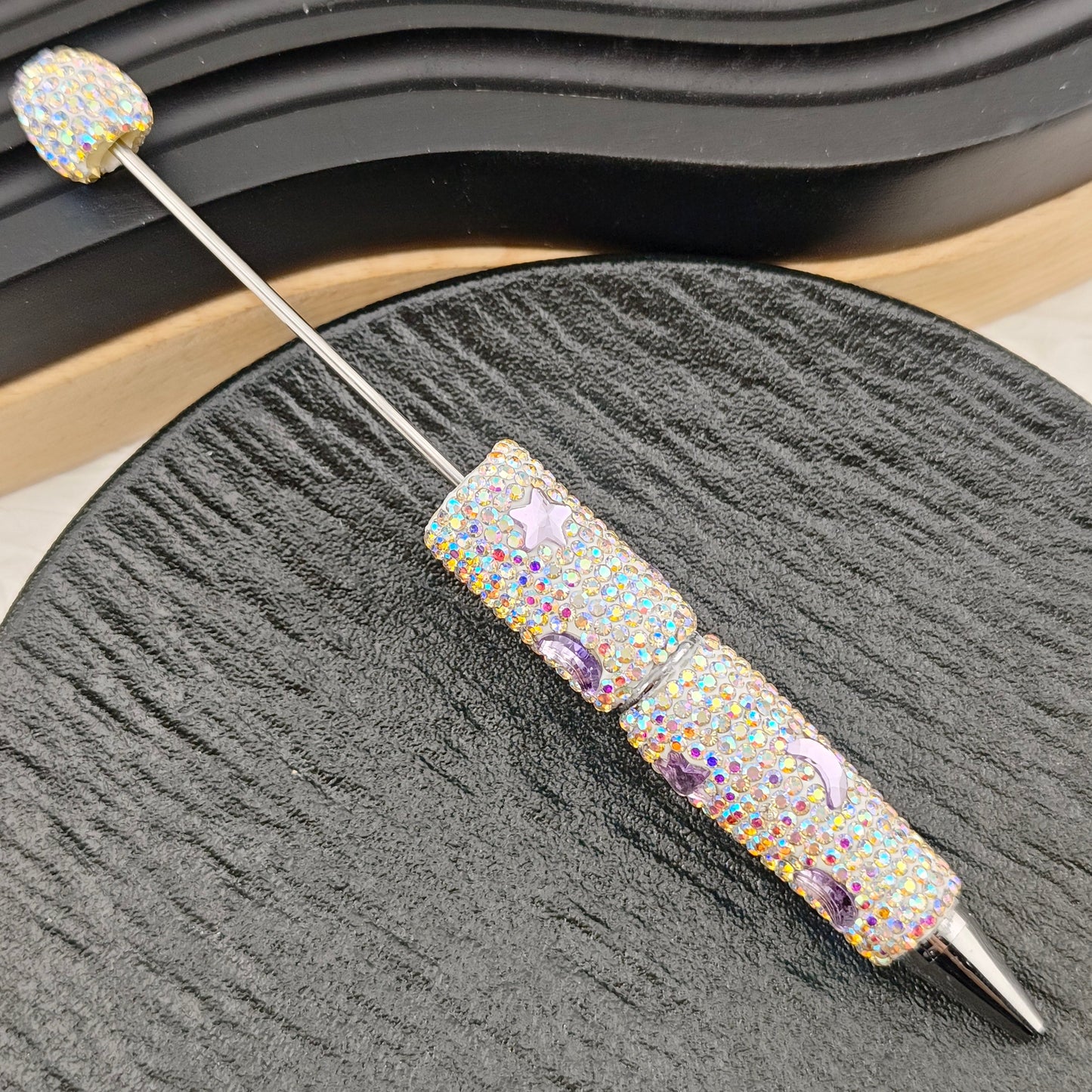 FS2878- Crystal Star and Moon Full Diamonds Fancy Pens