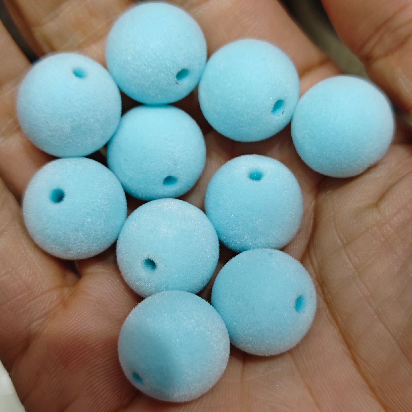 FS0051- 16mm Flocked Beads Fit For Beadable Pens