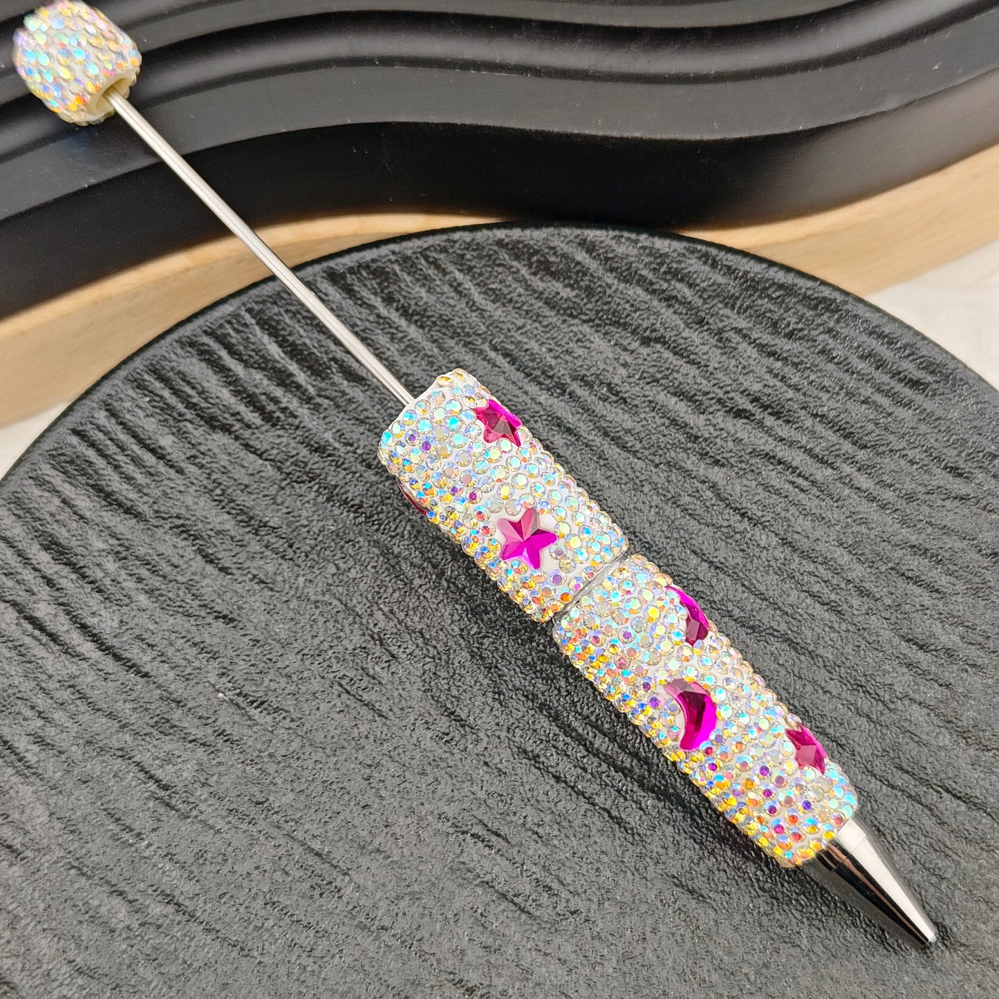 FS2878- Crystal Star and Moon Full Diamonds Fancy Pens
