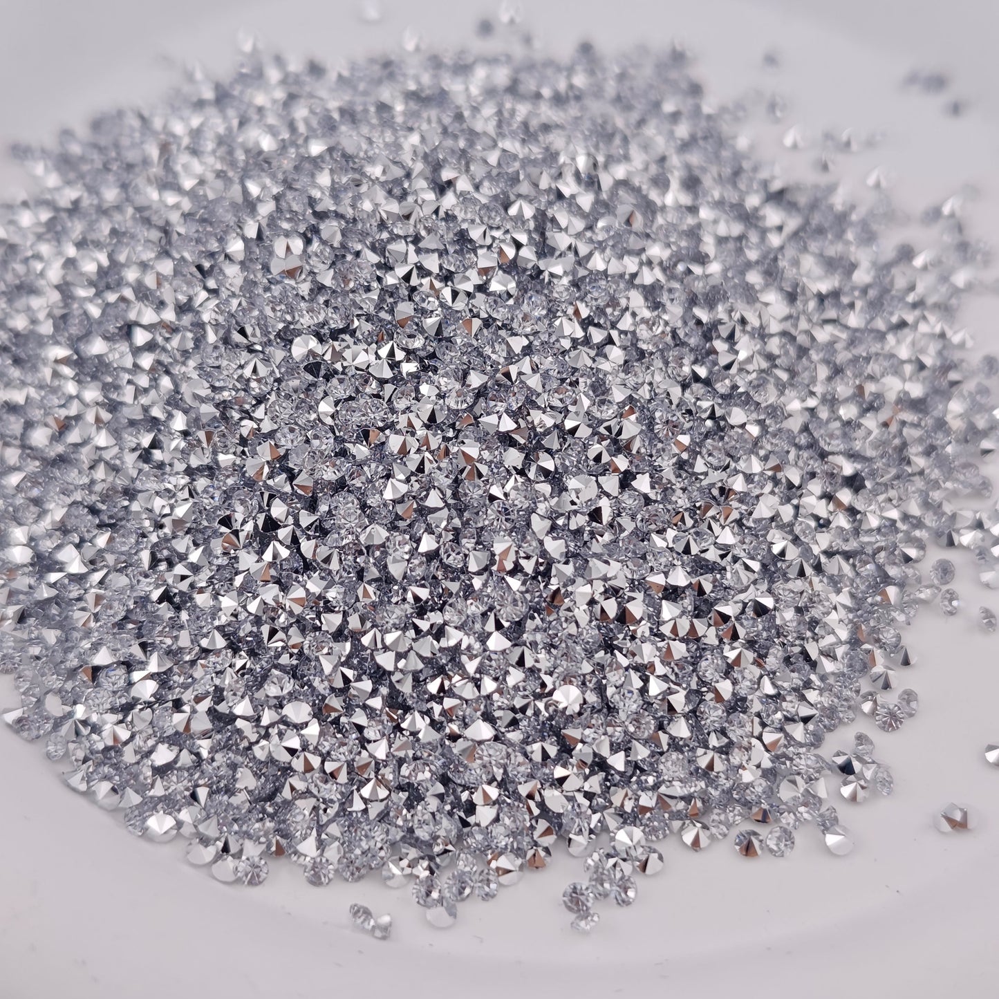 FS2097- 2mm Silver bottom Diamonds Sugar