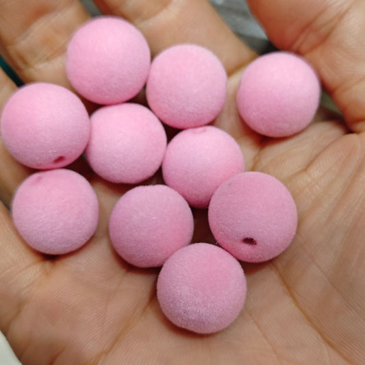 FS0051- 16mm Flocked Beads Fit For Beadable Pens