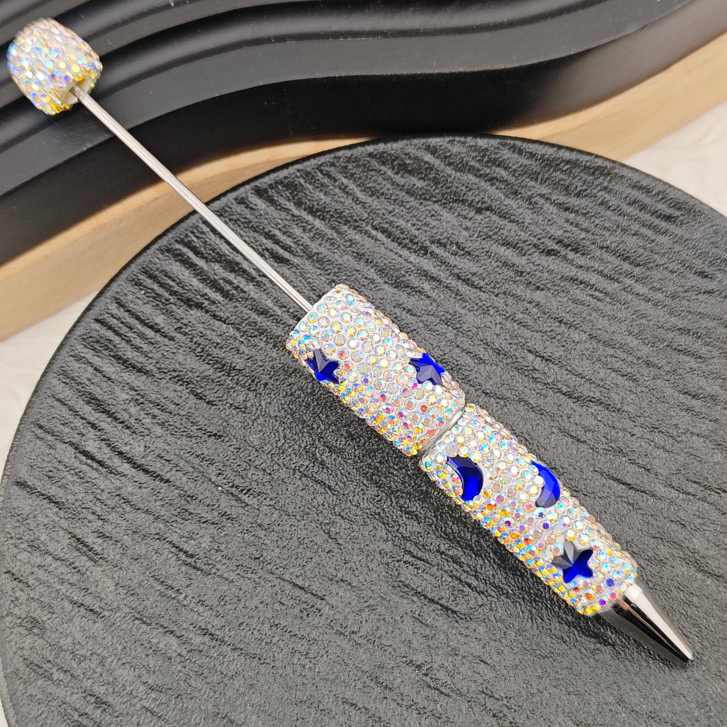FS2878- Crystal Star and Moon Full Diamonds Fancy Pens