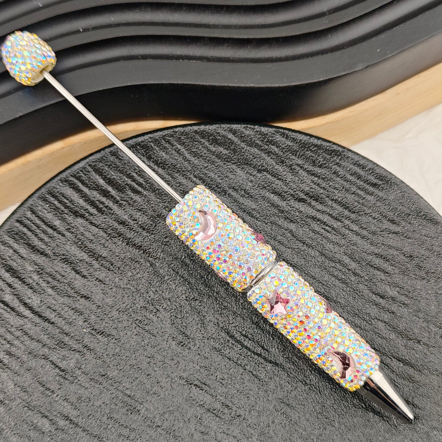 FS2878- Crystal Star and Moon Full Diamonds Fancy Pens