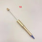 [KM2342]- 10 Pieces/Bag Solid Color Plastic Regular Beadable Pens