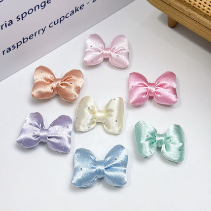 [KM6978]- 4mm*5mm Puffy Rhinestone Fabric Bows