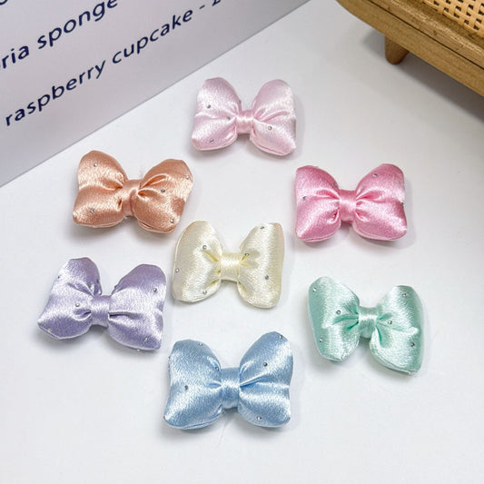 [KM6978]- 4mm*5mm Puffy Rhinestone Fabric Bows